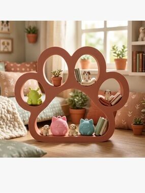 Paw-Shaped Decorative mini Shelf or wall decor!